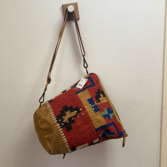 NWT Free People Heat Wave Sling Bag Warm Meadow - Picture 3 of 16